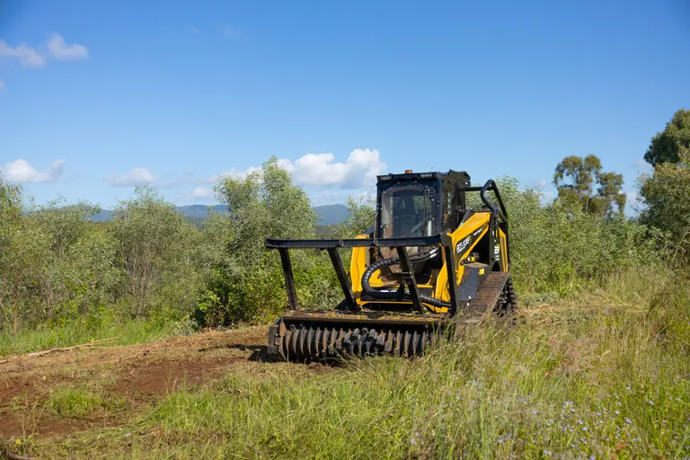 Vegetation reduction work site photo