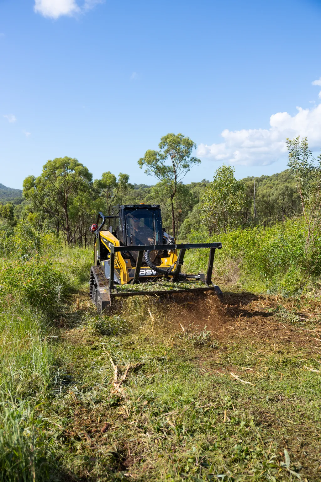 Forestry mulching equipment at work